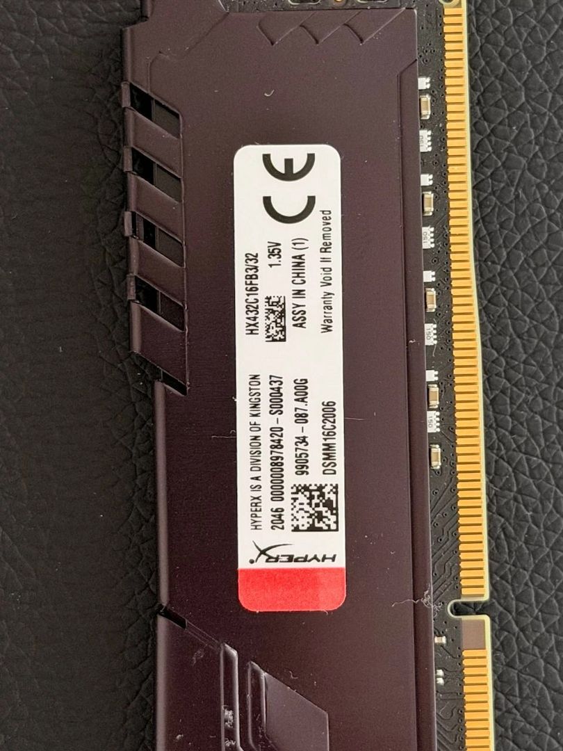 64GB HyperX Fury DDR4 RAM 2x32GB 3200MHz CL16 HX432C16FB3/32 Kingston