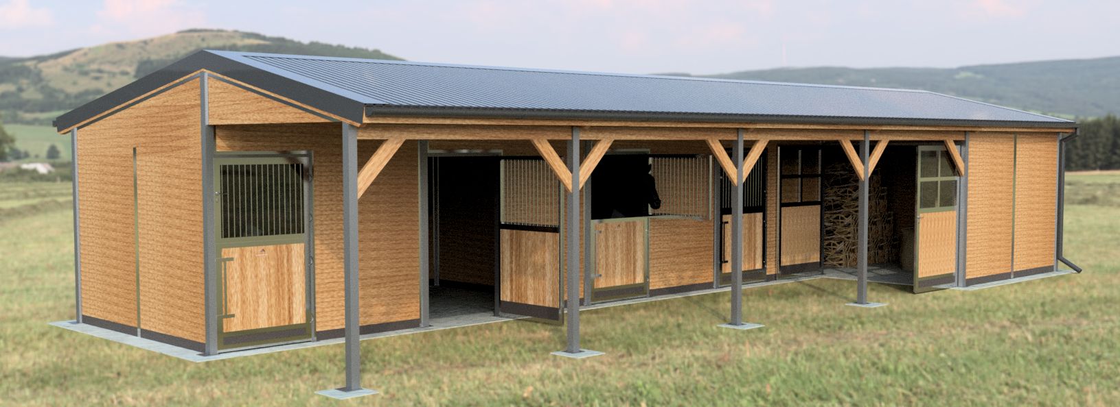Pferdeboxen kaufen & ideale Stallungen für Pferde den perfekten Pferdestall bauen