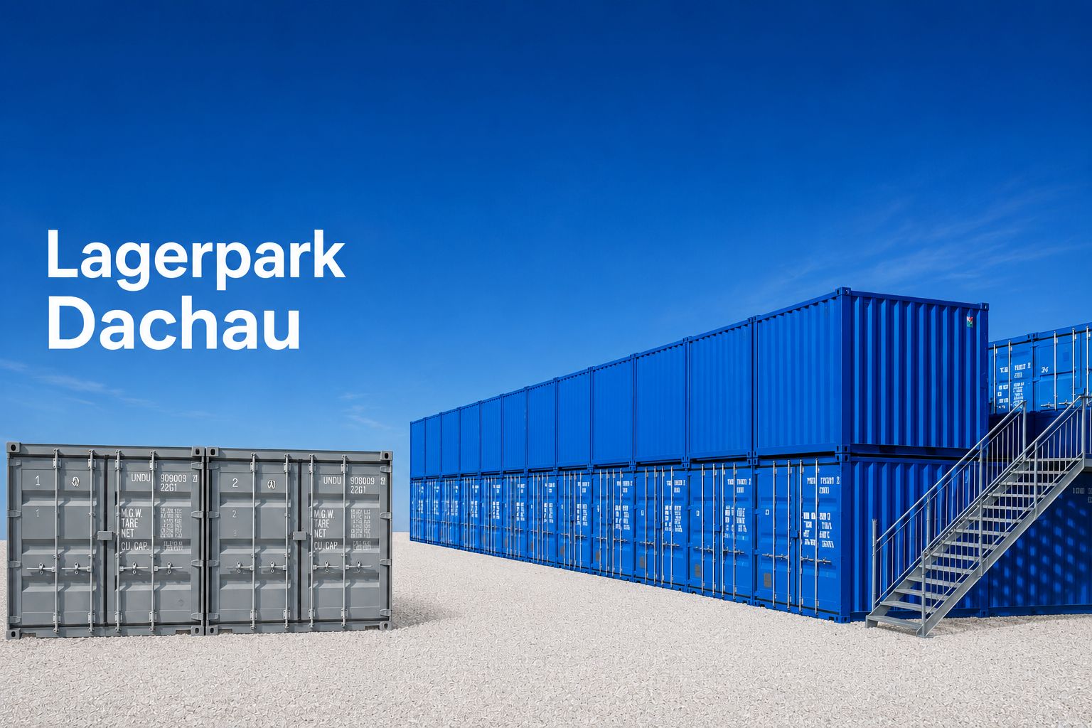 Lagerpark Dachau-Garage-Selfstorage-Lager-Lagercontainer-Einlagerung- Abstellraum + Licht + Strom