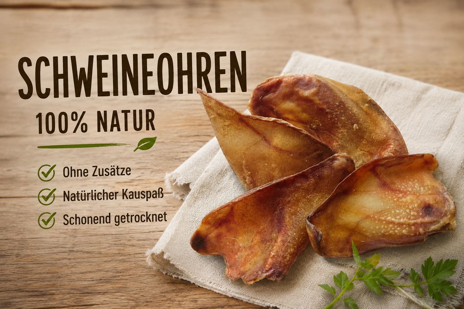 🐶Premium Schweineohren 100% Natur Hunde Futter Snack Kauartikel🐾