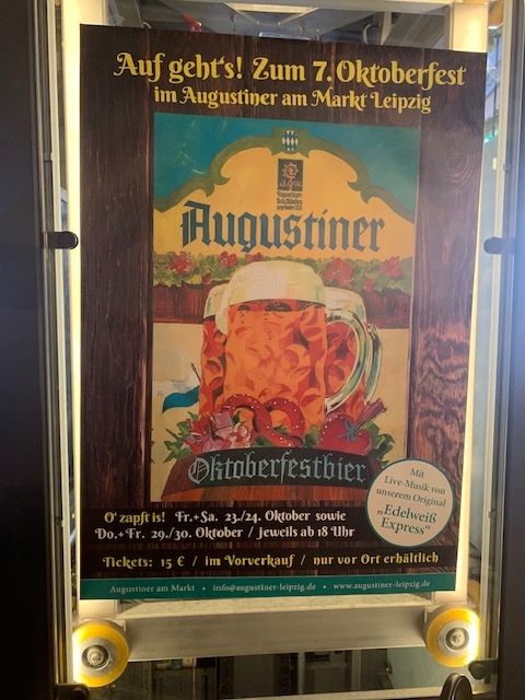 Das   7.  #Oktoberfest   im  #Augustiner am Markt  in   #Leipzig