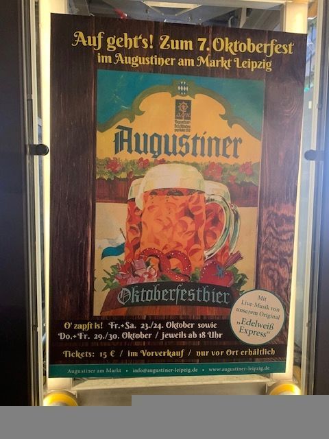 Das   7.  #Oktoberfest   im  #Augustiner am Markt  in   #Leipzig
