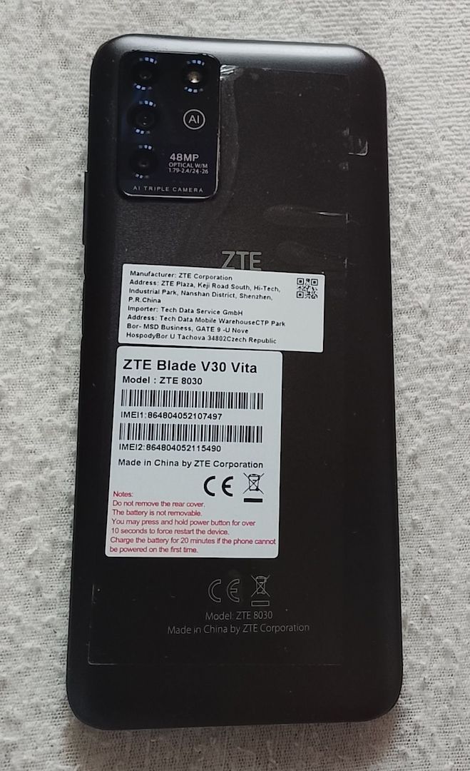 ZTE Blade V30 Vita 3GB/128GB, Dual Sim Modell 8030
