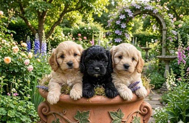Wunderschöne F1-Cavapoo-Welpen – ab sofort abgabebereit