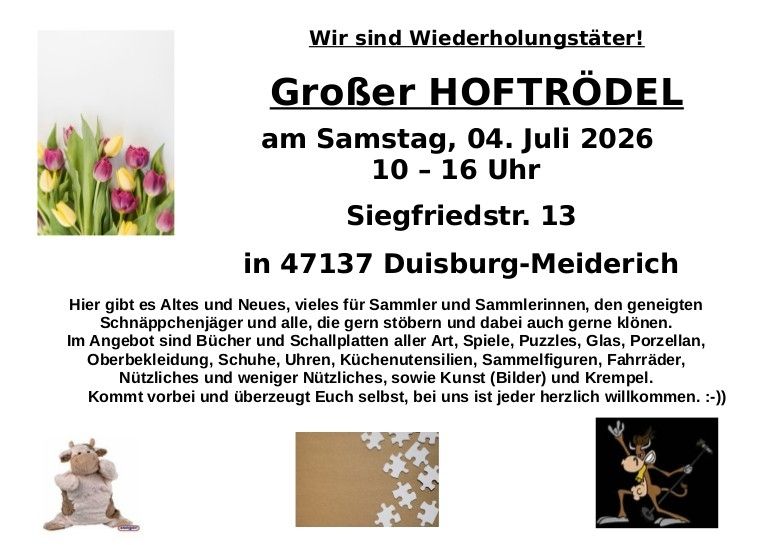 Großer Hoftrödel - 04.07.26 - DU-Meiderich