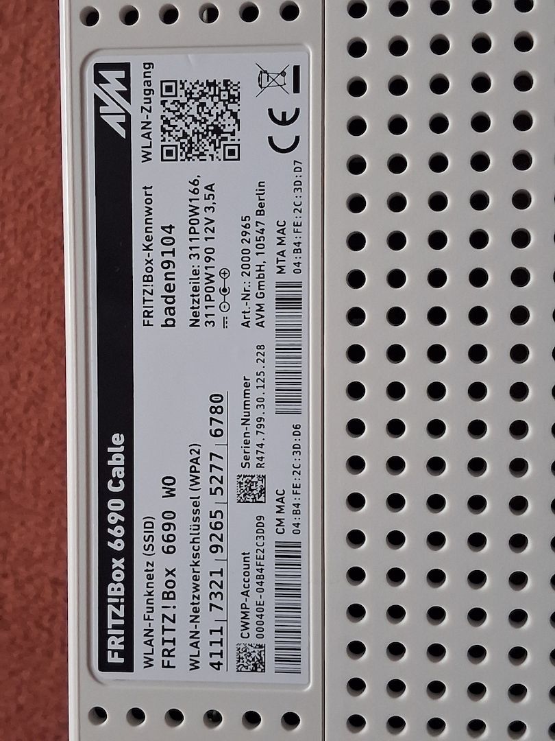 Fritz!Box 6690 CABLE 6690 WO
