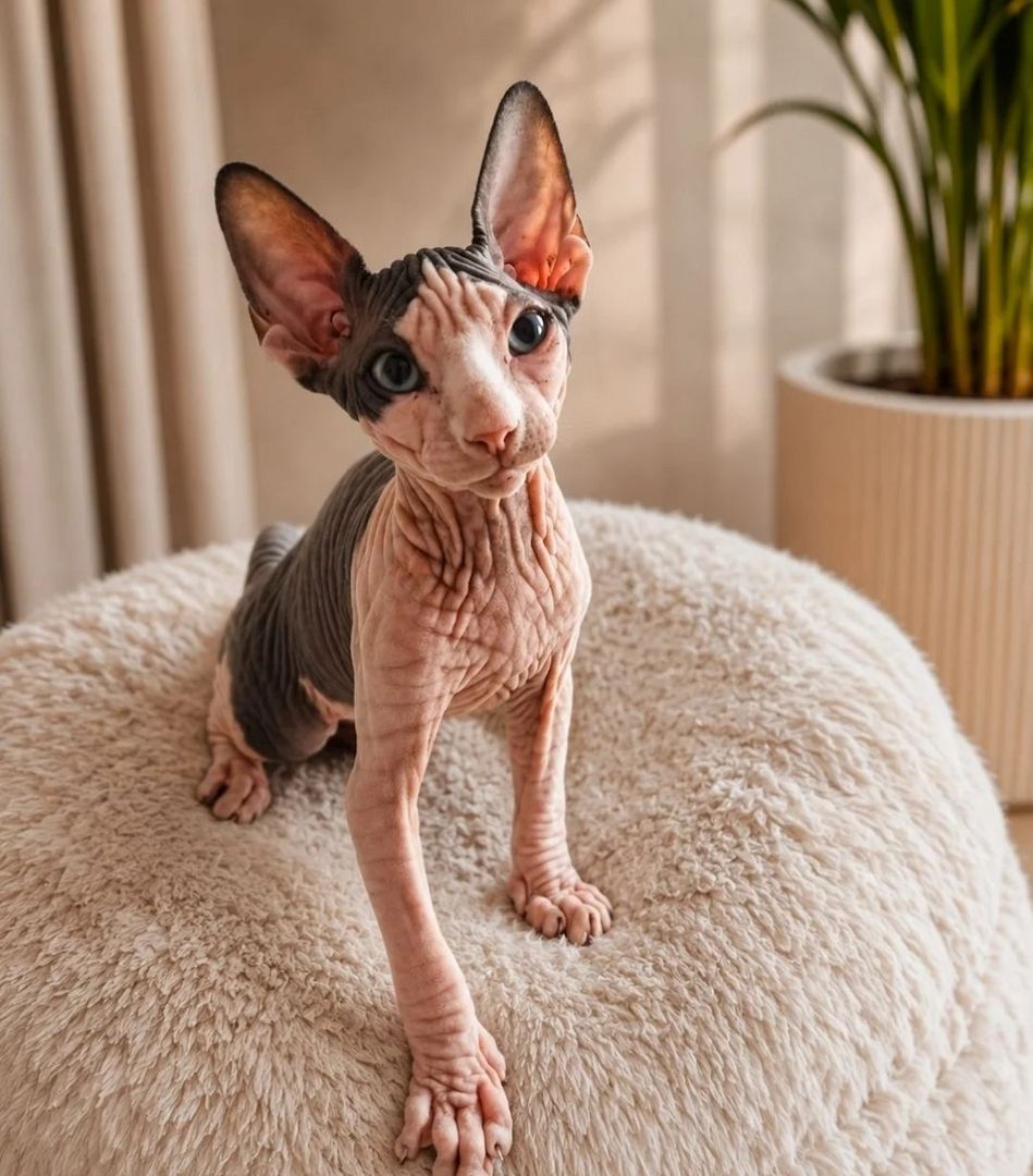 wunderschönen Sphynx-Kätzchen