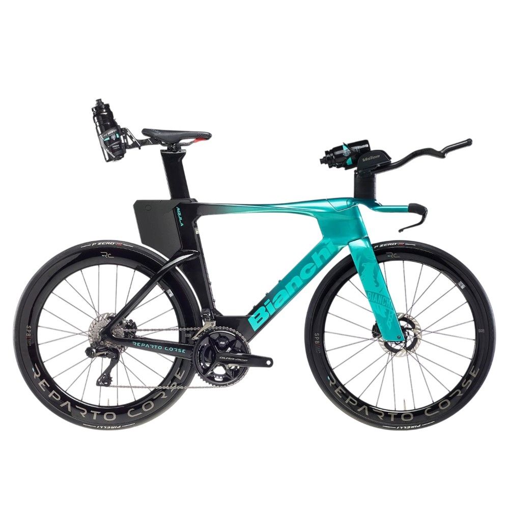 2026 Bianchi Aquila RC SRAM Force AXS Carbon Triathlon Bike (INDORACYCLES)