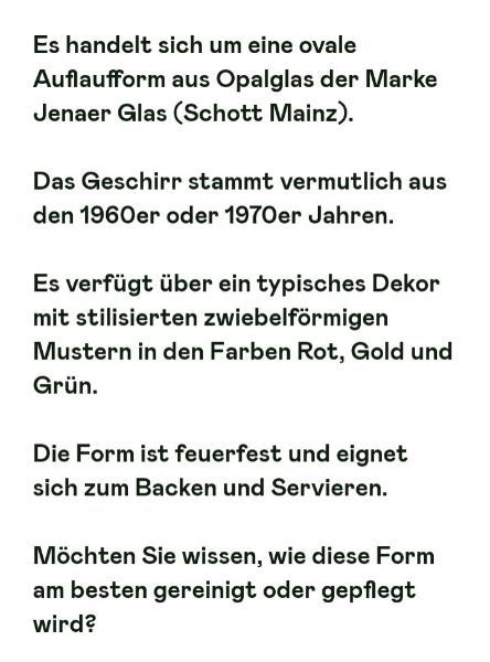 ovale Auflaufform aus Opalglas