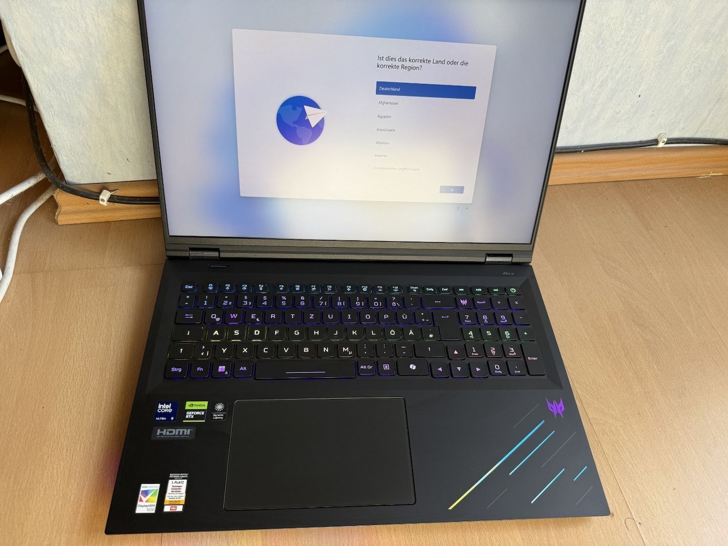 Laptop Acer Predator Helios 18 RTX 5090