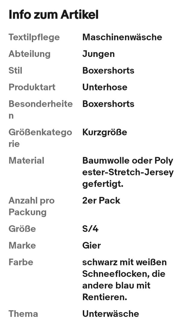 Jungen Boxershorts, zweier Pack, Original Verpackung fehlt
