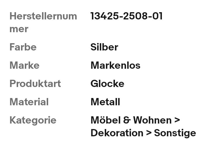 Dekoration-Metall Glocke