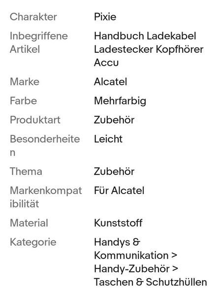 Original Zubehör: Alcatel PIXI 4 (5) Handbuch Ladegerät Strecker Kopfhörer Akku, ohne Handy