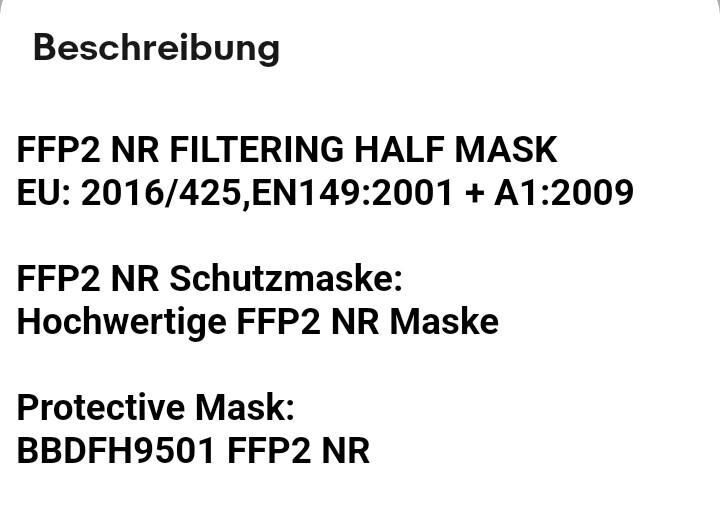 FFP2-Schutzmasken: Mund-Nasen-Schutz (NEU) 
