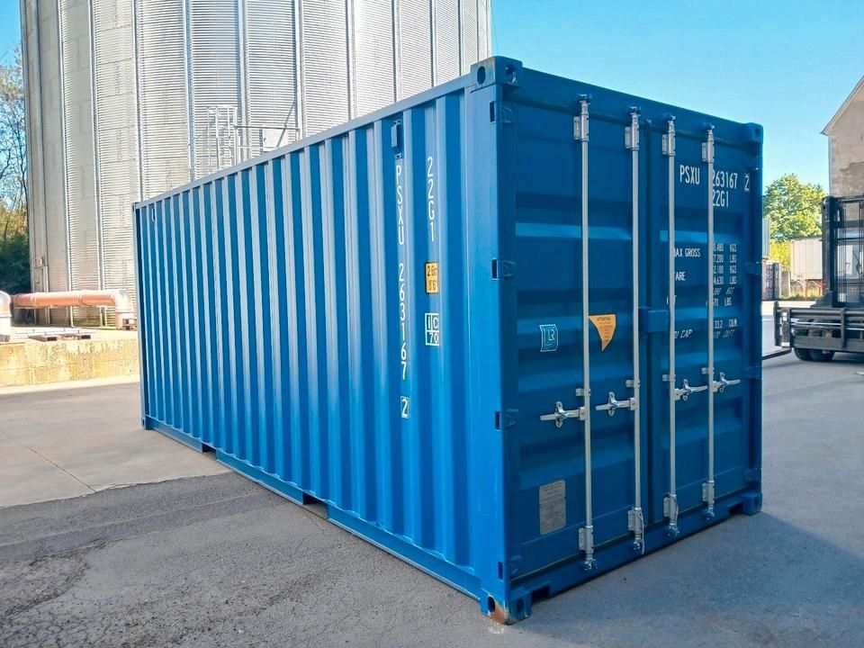 20-Fuß-Seecontainer, Lagercontainer ✅ Neu ✅ RAL 5010