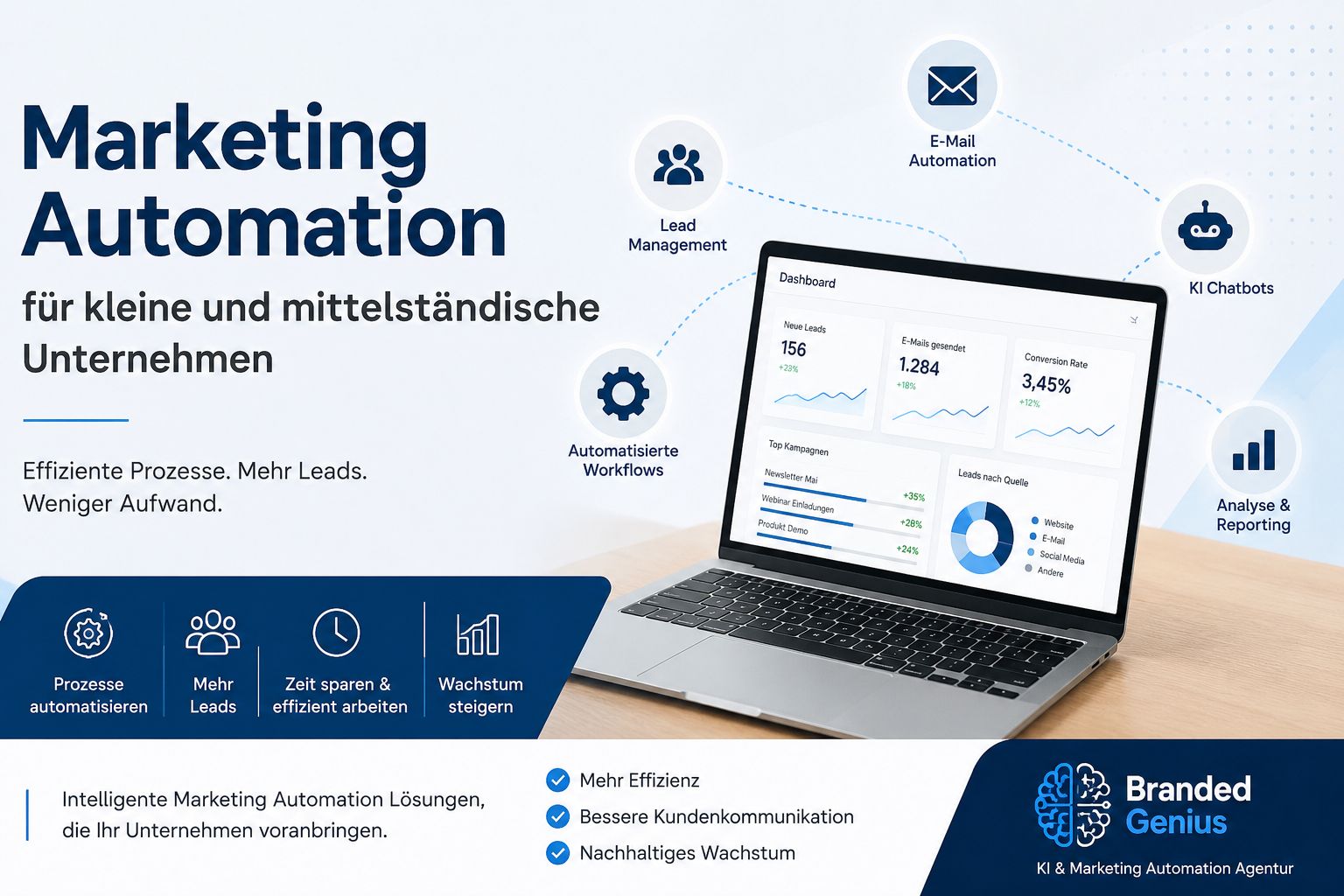 Marketing Automation für KMU – Prozesse automatisieren mit KI