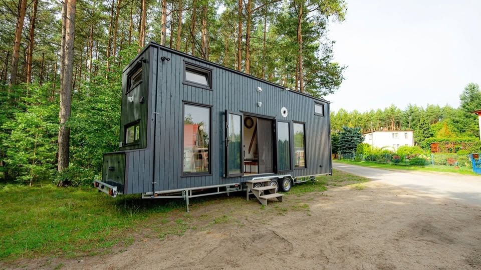 Gartenhaus Container Home auf Rädern, Tiny House, Büro-Modul