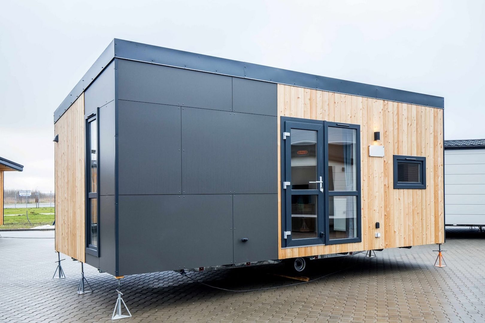Gartenhaus Container Home auf Rädern, Tiny House, Büro-Modul