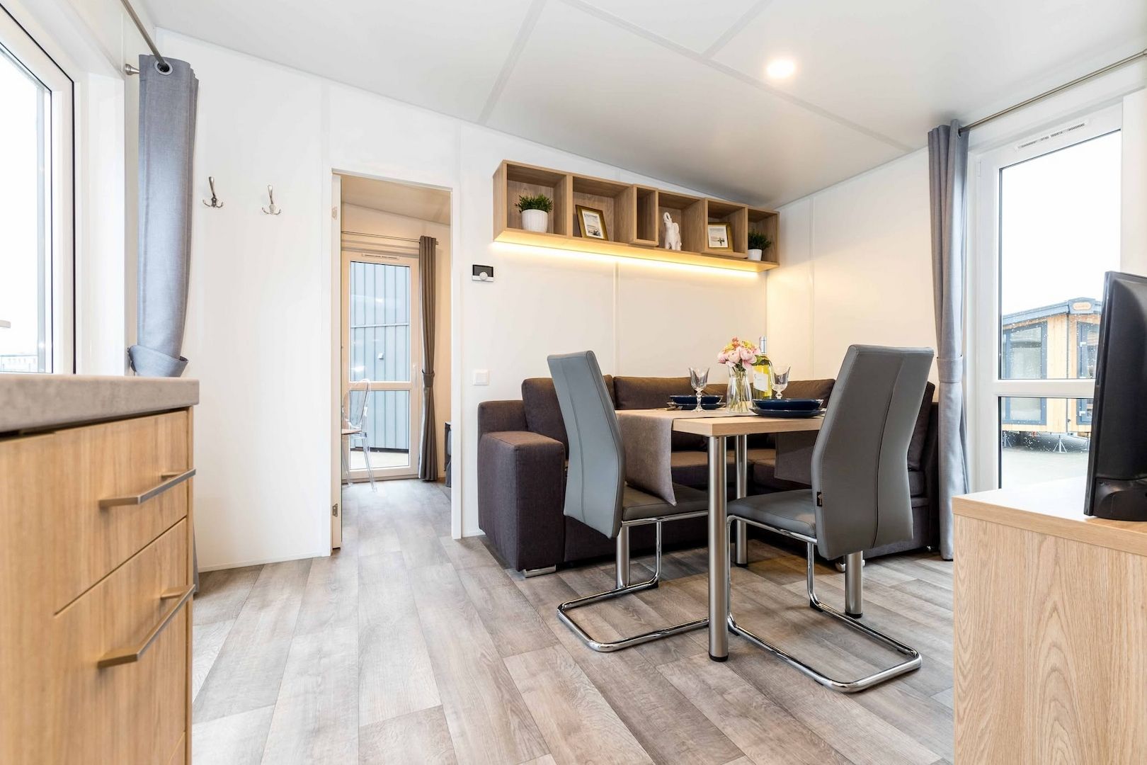 Gartenhaus Container Home auf Rädern, Tiny House, Büro-Modul