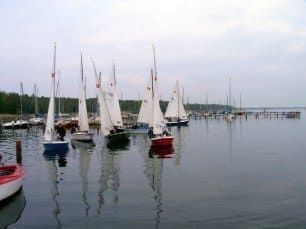 3 Std. VB Jolle segeln auf dem Steinhuder Meer in Mardorf - Bootsverleih Kielhorn / Steg  N 21