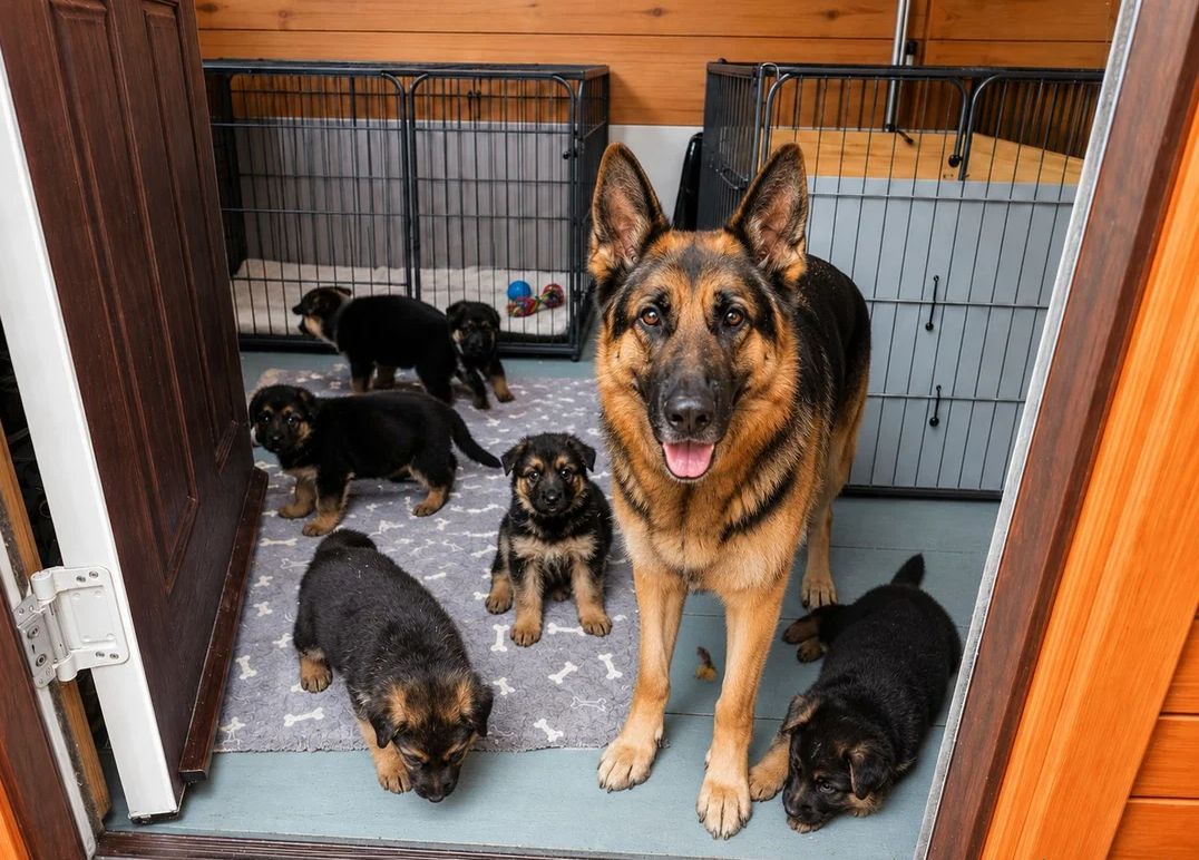 Deutsche Schäferhundwelpen aus hervorragender Zucht suchen ein neues Zuhause.