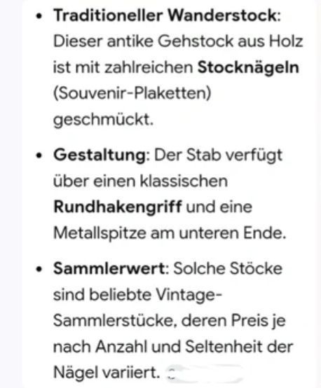 Wanderstock Spazierstock 23 Stocknägel für Wanderstock