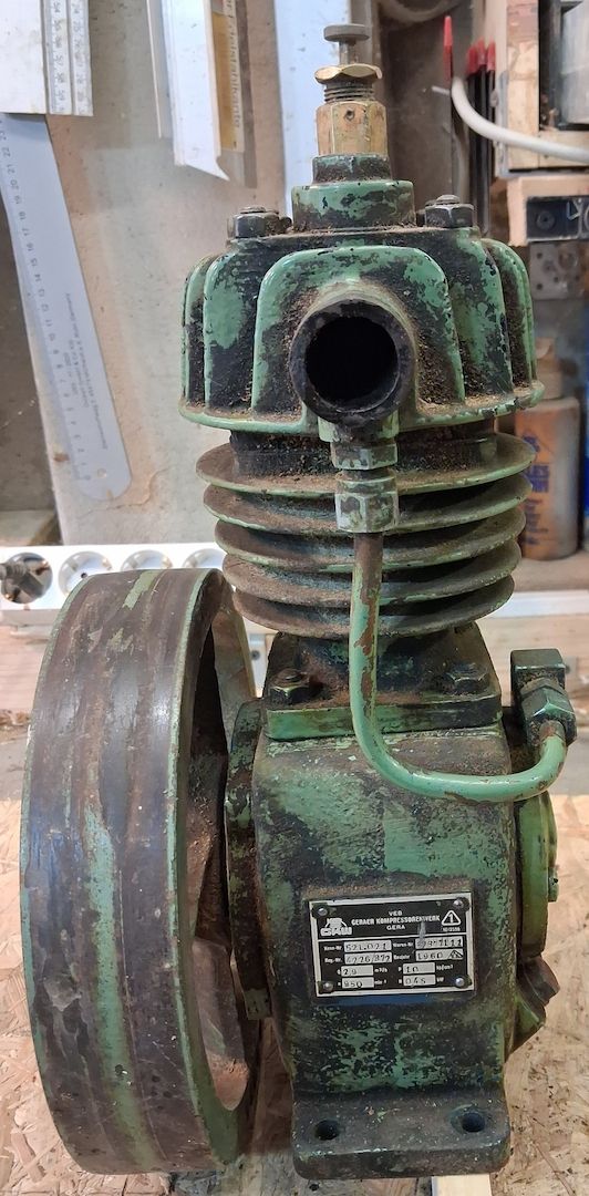 Kompressor mit Motor 1960, funktionstüchtig
