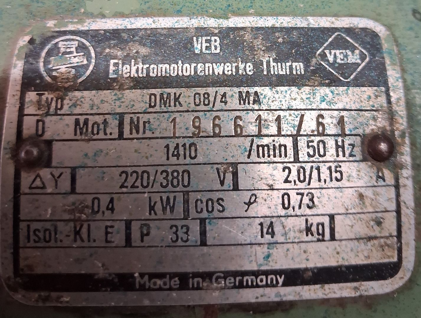 Kompressor mit Motor 1960, funktionstüchtig