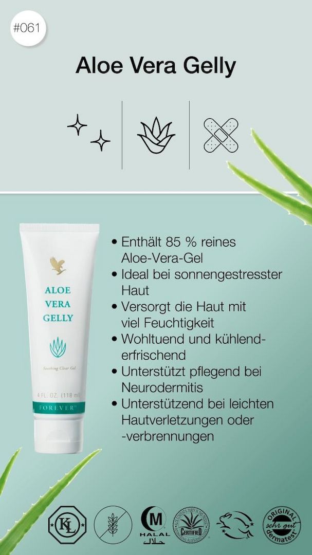 Forever Aloe Vera Gelly – 85 % Aloe Vera für die Hautpflege
