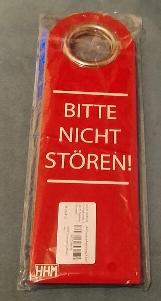2 Stück HHM komm rein Schild bitte nicht stören Schild