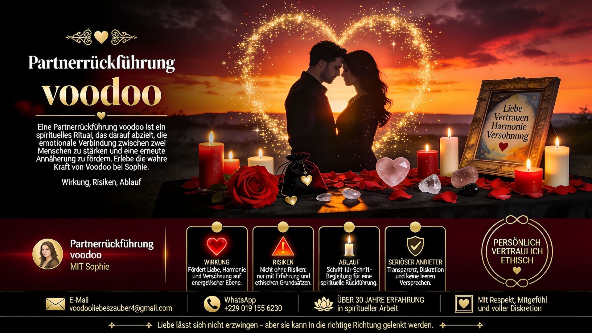 Partnerrückführung voodoo – Seriös, Effektiv, Faire Preise