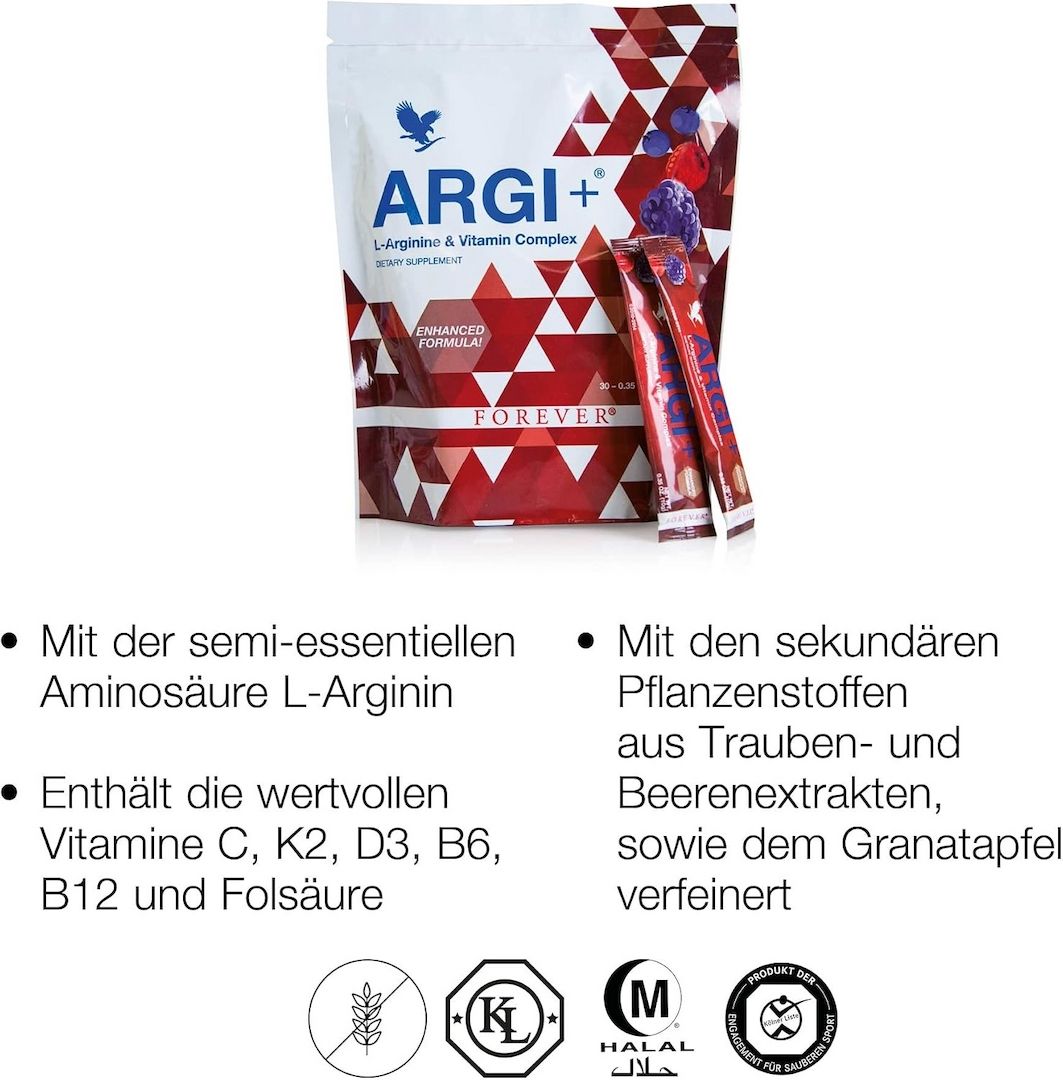 Steigere deine Leistungskraft mit Forever ARGI+