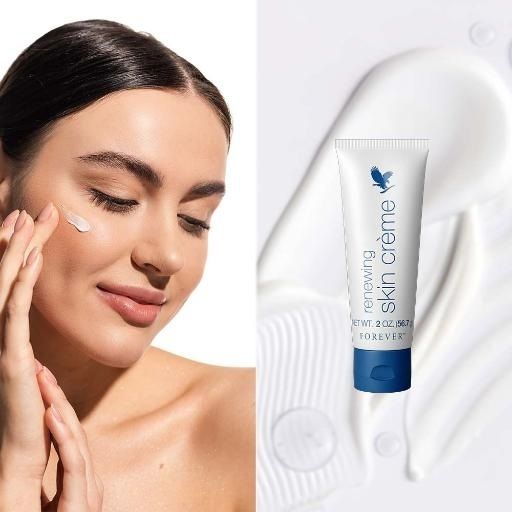 Die Lieblings-Anti-Aging-Lösung meiner Mutter: Forever Renewing Skin Crème mit Aloe Vera.