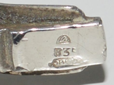 Vintage Armband in 835er-Silber mit Sicherheitsverschluss.
