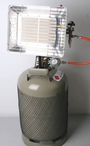 5 kg Propangasflasche mit Heizstrahler für Garage, Camping, Gartenhaus, Outdoor, Heizung