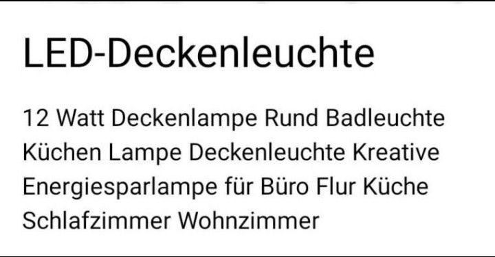 LED Deckenleuchte