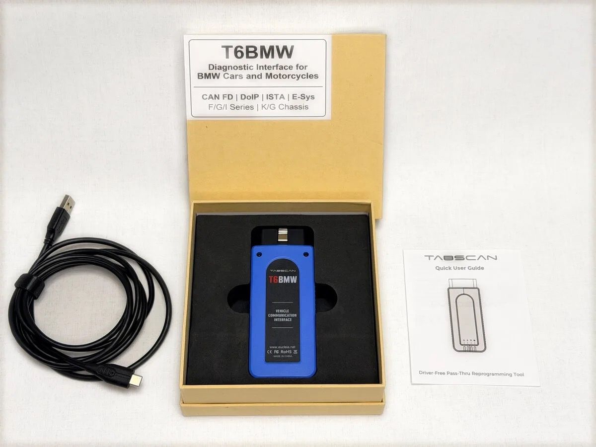 T6BMW Diagnose-Interface für BMW/MINI, DoIP/CAN FD — Lager Riga