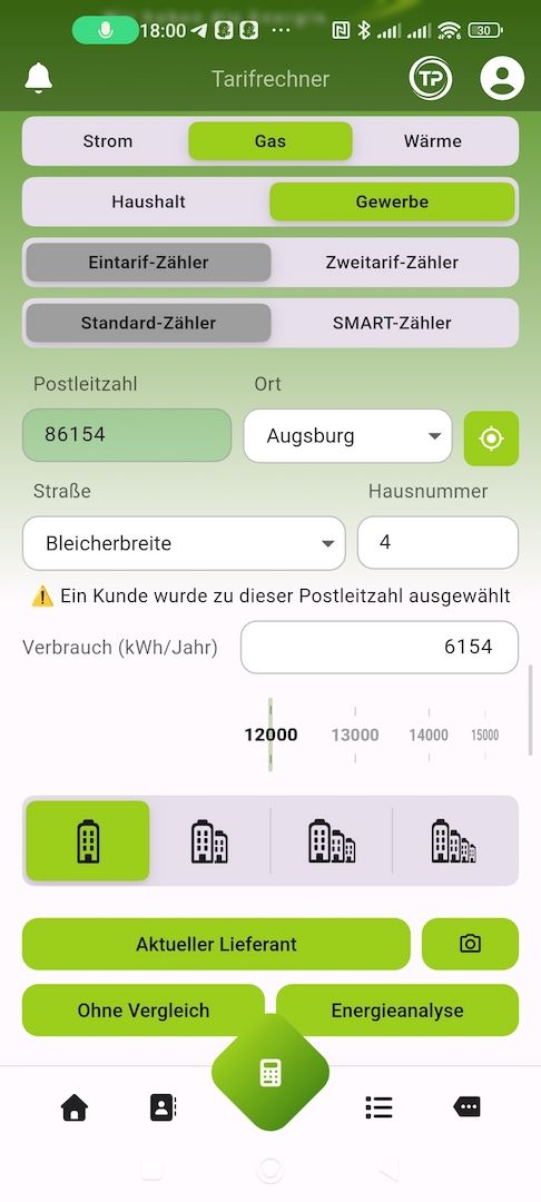 ich verkaufe Strom und Gas