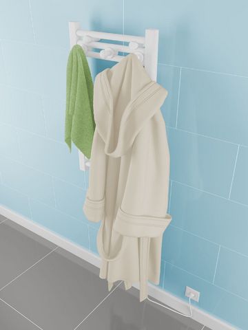 PRIME Handtuchhalter für Badheizkörper Schwarz Matt 2 Stück