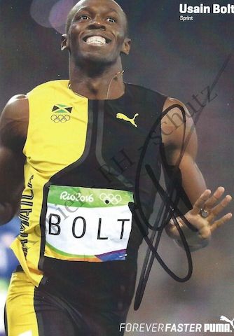 Autogramm Usain Bolt