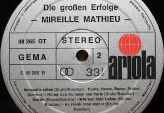 LP Mireille Mathieu  ((( AUTOGRAMM auf COVER ))) RAR !!!