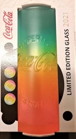 * NEU ⭐ McDonalds CocaCola Glas Regenbogen Rainbow ❤️ SCHWEIZ 2021