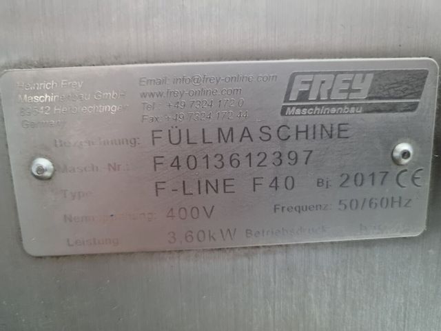 FREY F40 Vakuumfüller Wurstfüller Füllmaschine Bj.2017