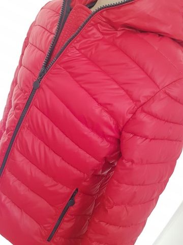 Damenjacke gesteppt Monte Cervino rot mit Kapuze Gr. XL 