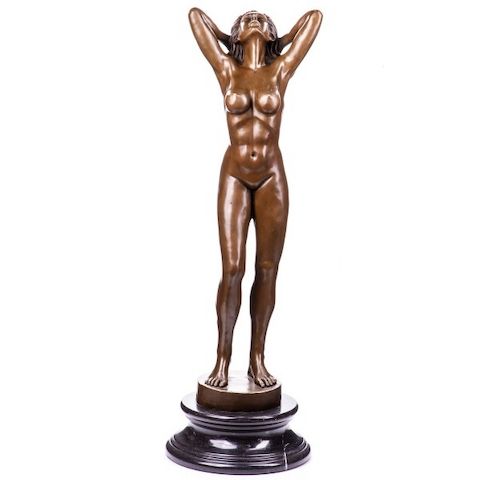 Bronzefigur Weiblicher Akt -Neu 83cm Hoch