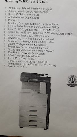 Laser A3 Drucker, Kopierer
