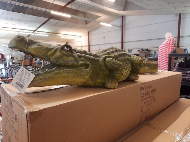 Deko Krokodil gross 131cm neu