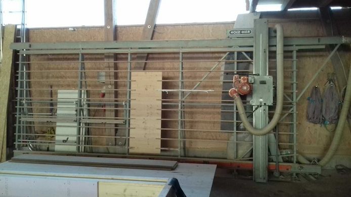 Holz-Her Plattensäge Typ 1211 – 3,0 KW - Maß 5300 2050 mm