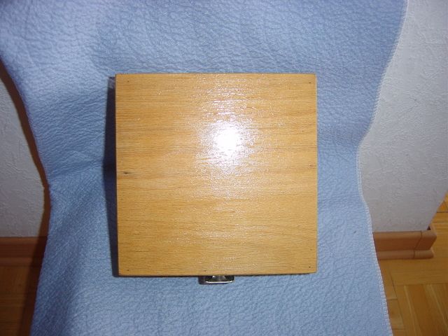 Holzkiste mit Deckel & Schloss - Holzbox ca. 18 x 18x 8,5 cm