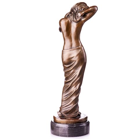 Jugendstil Bronzefigur Weiblicher Akt -Neu 43cm Hoch 219 € Versand möglich
